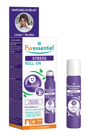 PURESSENTIEL ROLLER SOS STRESS 12 OLI ESSENZIALI 5 ML - Farmasanitas 