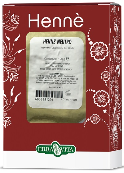 HENNE COLORANTE CAPELLI NEUTRO 100 G - Farmasanitas 