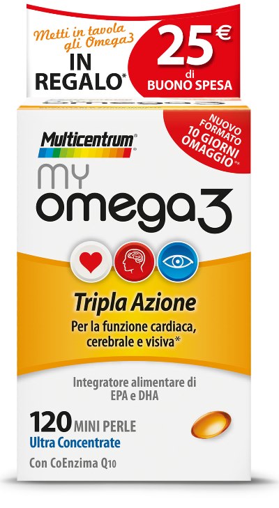 MULTICENTRUM MY OMEGA3 120 MINI PERLE PROMO - Farmasanitas 