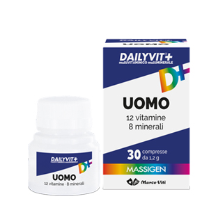 DAILYVIT+ UOMO MULTIVITAMINICO E MULTIMINERALE 30 COMPRESSE RIVESTITE - Farmasanitas 