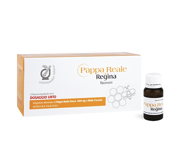 FITOPREPARATORI ITALIANI PAPPA REALE REGINA 12 FLACONCINI - Farmasanitas 