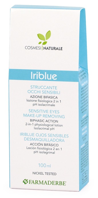 IRIBLUE STRUCCANTE OCCHI SENSIBILI AZIONE BIFASICA SOLUZIONE FISIOLOGICA 2 IN 1 PH ISOLACRIMALE 100 ML - Farmasanitas 