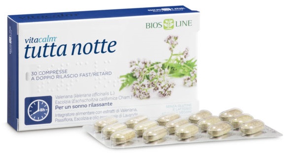 VITACALM TUTTA NOTTE FAST/RETARD 30 COMPRESSE - Farmasanitas 