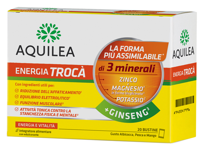AQUILEA ENERGIA TROCA'+GINSENG 20 BUSTINE - Farmasanitas 