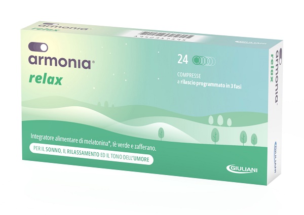 ARMONIA RELAX 1 MG A BASE DI MELATONINA 24 COMPRESSE - Farmasanitas 