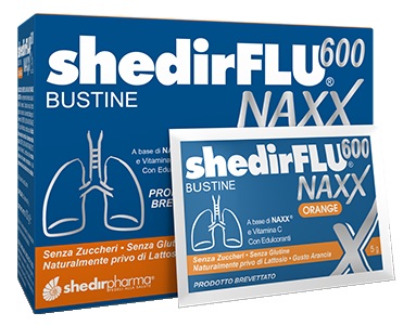 SHEDIRFLU 600 NAXX ARANCIA SENZA ZUCCHERI 20 BUSTINE - Farmasanitas 
