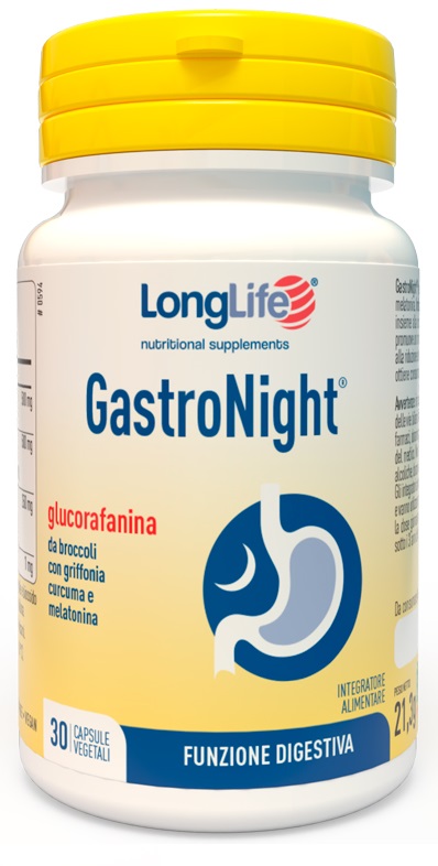 LONGLIFE GASTRONIGHT 30 CAPSULE VEGETALI - Farmasanitas 