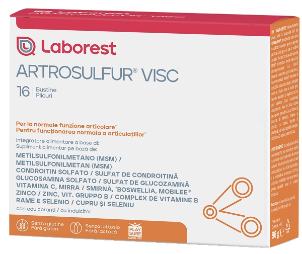 ARTROSULFUR VISC 16 BUSTINE DA 6 G - Farmasanitas 