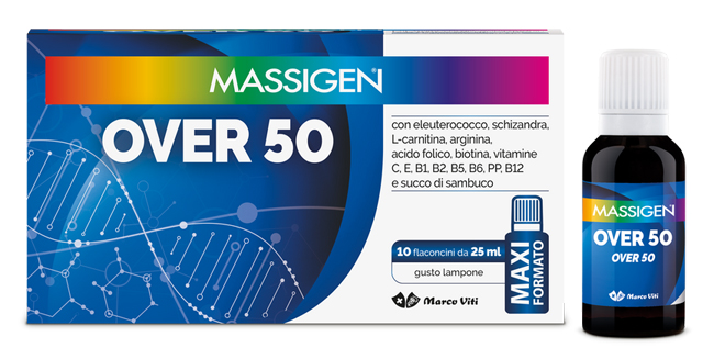 MASSIGEN OVER 50 10 FLACONI DA 25 ML - Farmasanitas 