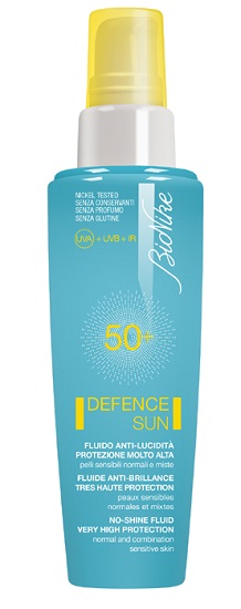 DEFENCE SUN 50+ FLUDIO ANTI LUCIDITA' PROTEZIONE MOLTO ALTA 50 ML - Farmasanitas 