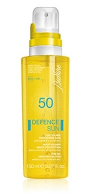 DEFENCE SUN 50 OLIO SOLARE PROTEZIONE ALTA 150 ML - Farmasanitas 