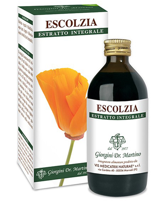 ESCOLZIA ESTRATTO INTEGRALE 200 ML - Farmasanitas 