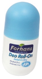 FORHANS COSMETIC ROLL-ON INVISIBLE DRY 50 ML - Farmasanitas 