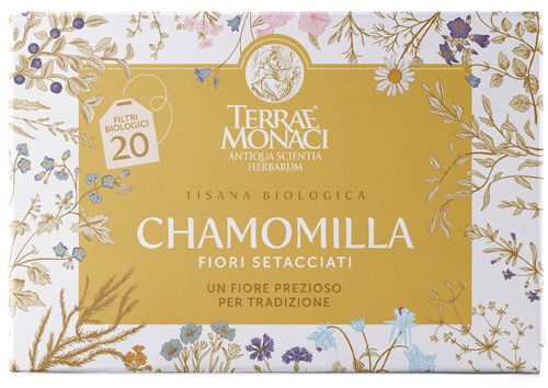 TERRAE MONACI CHAMOMILLA TISANA BIO 20 FILTRI - Farmasanitas 