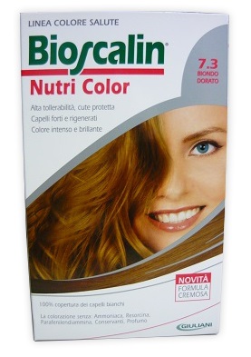 BIOSCALIN NUTRI COLOR 7,3 BIONDO DORATO SINCROB 124 ML - Farmasanitas 