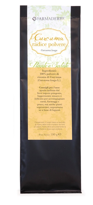 CURCUMA RADICE TAGLIO TISANA 100 G - Farmasanitas 
