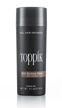 TOPPIK HAIR BUILDING FIBERS ECONOMY SIZE MEDIUM BROWN - Farmasanitas 