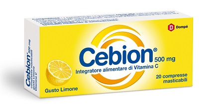 CEBION MASTICABILE LIMONE VITAMINA C 500 MG 20 COMPRESSE - Farmasanitas 