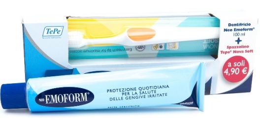 NEO EMOFORM 100 ML + SPAZZOLINO TEPE NOVA SOFT - Farmasanitas 