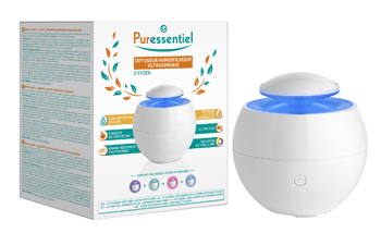 PURESSENTIEL DIFFUSORE UMIDIFICATORE ULTRASONICO O'XYGEN - Farmasanitas 