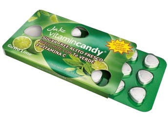 VITAMINCANDY CARAMELLE SENZA ZUCCHERO CON VITAMINA C TE' VERDE 18 G - Farmasanitas 