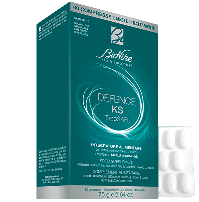 DEFENCE KS TRICOSAFE 60 COMPRESSE - Farmasanitas 