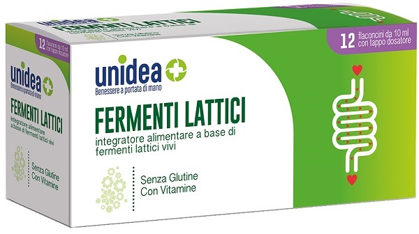 UNIDEA FERMENTI LATTICI 12 FLACONCINI 10 ML - Farmasanitas 