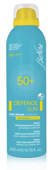 BIONIKE DEFENCE SUN SPRAY TRANSPARENT TOUCH SPF 50+ 200 ML - Farmasanitas 