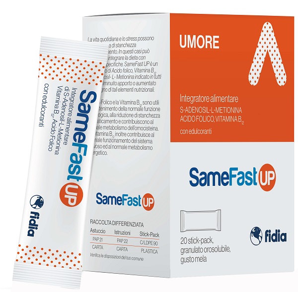 SAMEFAST UP 20 STICK PACK GRANULATO OROSOLUBILE GUSTO ANANAS - Farmasanitas 