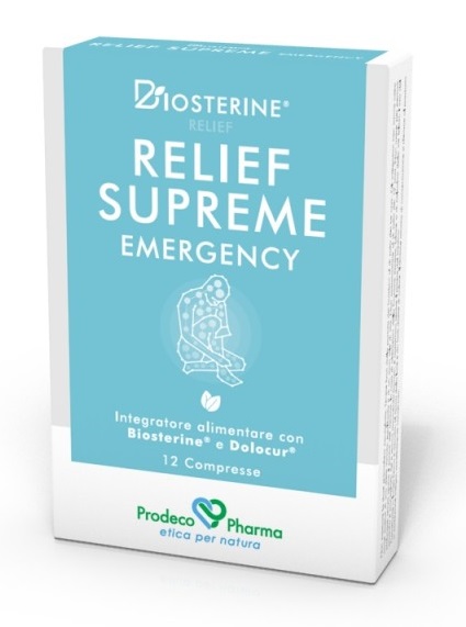BIOSTERINE RELIEF SUPREME EMERGENCY 12 COMPRESSE - Farmasanitas 
