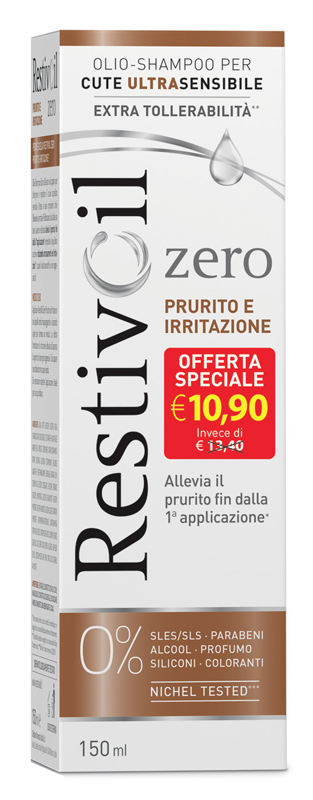 RESTIVOIL ZERO PRURITO E IRRITAZIONE OFFERTA SPECIALE 150 ML - Farmasanitas 