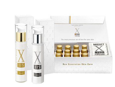 X115+PLUS NEW GENERATION SKIN CARE INTEGRATORE ALIMENTARE ANTIOSSIDANTE ANTIAGING + CREMA DONNA ANTIRUGHE 15 ML - Farmasanitas 