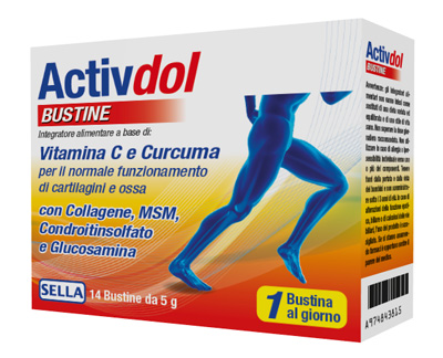 ACTIVDOL CARTILAGINI E ARTICOLAZIONI 14 BUSTINE DA 5 G - Farmasanitas 