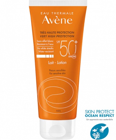 EAU THERMALE AVENE SOLARE LATTE SPF50+ 100 ML NUOVA FORMULA - Farmasanitas 