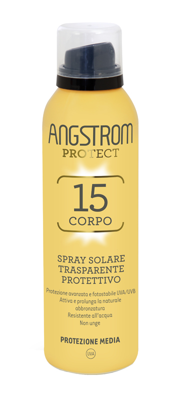 ANGSTROM PROTECT 15 CORPO SPRAY SOLARE TRASPARENTE 150 ML - Farmasanitas 