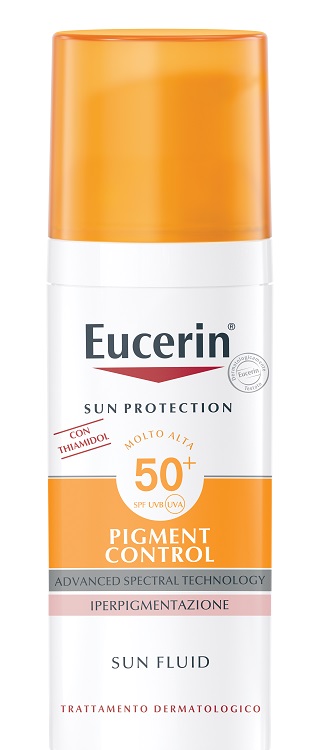 EUCERIN SUN PROTECTION SPF 50+ PIGMENT CONTROL SUN FLUID 50 ML - Farmasanitas 