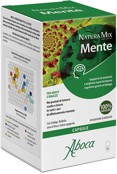 NATURA MIX ADVANCED MENTE 50 CAPSULE - Farmasanitas 