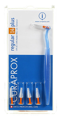 CURAPROX CPS REGULAR CPS 14 CON 5 SCOVOLINI + SUPPORTO - Farmasanitas 