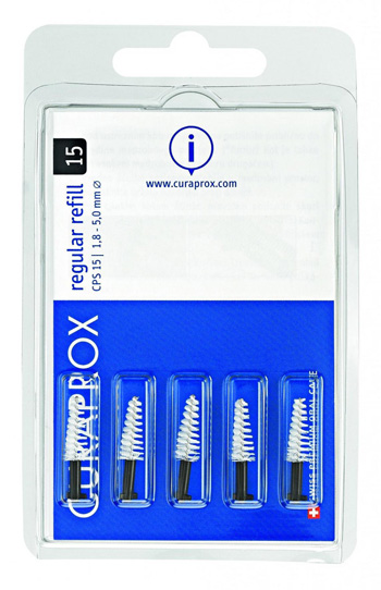 CURAPROX CPS REGULAR CPS 15 CON 5 SCOVOLINI + SUPPORTO - Farmasanitas 