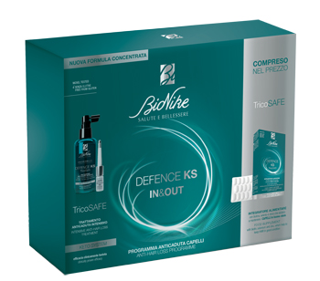 DEFENCE KS BIPACK TRATTAMENTO ANTICADUTA + INTEGRATORE 30 COMPRESSE - Farmasanitas 