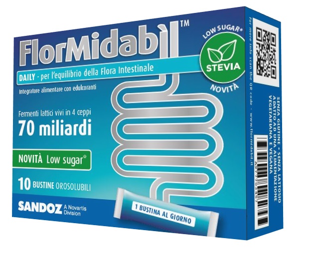 FLORMIDABIL DAILY 10 BUSTINE CON STEVIA - Farmasanitas 