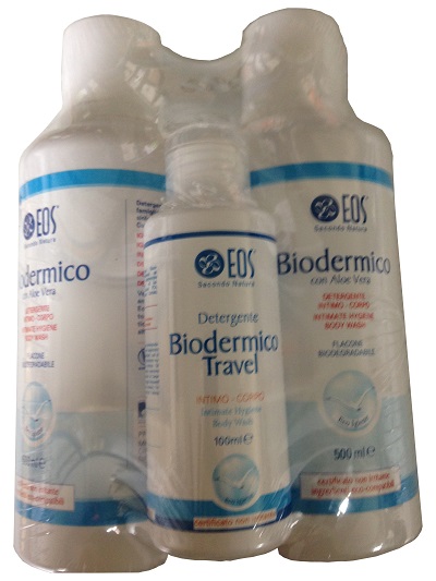 BIPACK BIODERMICO 2 X 500 ML + 1 BIODERMICO TRAVEL 100 ML - Farmasanitas 