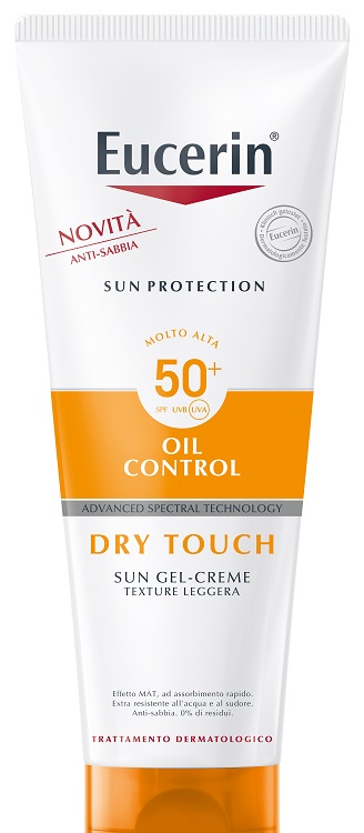 EUCERIN SUN PROTECTION OIL CONTROL DRY TOUCH SPF 50+ SUN GEL CREME 200 ML - Farmasanitas 