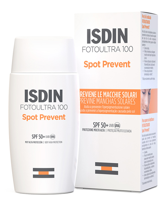 FOTOULTRA100 SPOT PREVENT CREMA FUSION FLUID 50 ML + 2 FIALEDI SIERO CORRETTORE NIGHT PEEL - Farmasanitas 