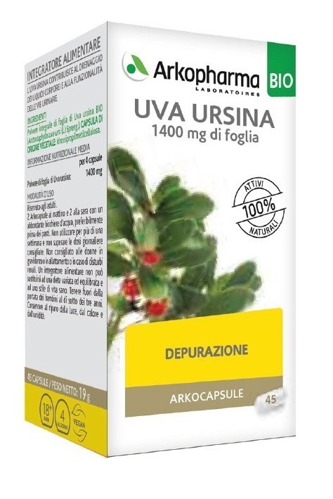 ARKO CAPSULE UVA URSINA BIO 45 CAPSULE - Farmasanitas 