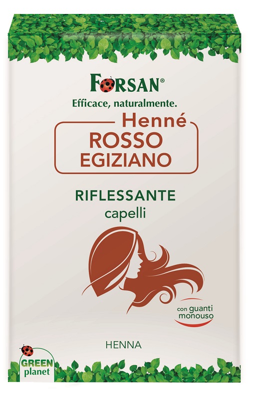 FORSAN HENNE' ROSSO EGIZIANO 2 BUSTE MONODOSE DA 50 G - Farmasanitas 
