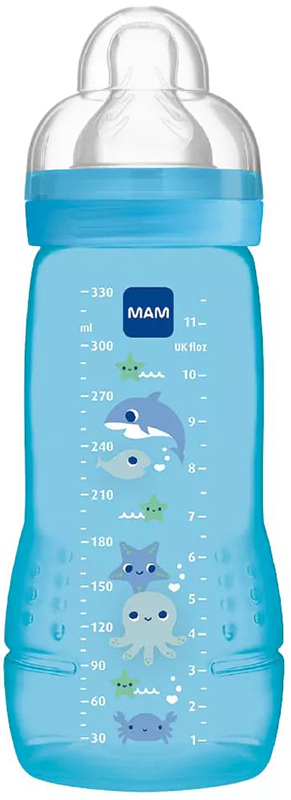 MAM EASY ACTIVE BIBERON 4+ 330 ML TETTARELLA 3 MASCHIO - Farmasanitas 