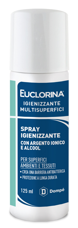 EUCLORINA IGIENIZZANTE MULTISUPERFICI SPRAY 125 ML - Farmasanitas 