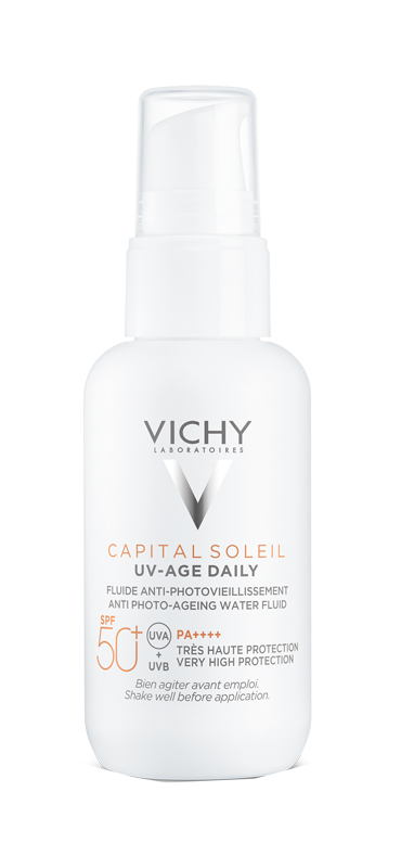 CAPITAL SOLEIL UV-AGE FLUIDO ANTI-FOTOINVECCHIAMENTO SPF50+ 40 ML - Farmasanitas 