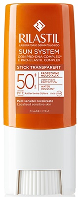 RILASTIL SUN SYSTEM PHOTO PROTECTION TERAPY SPF 50+ STICK TRASPARENTE 8,5 ML - Farmasanitas 